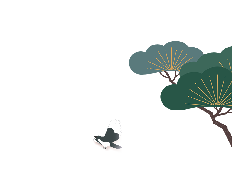 구름, 나무 일러스트